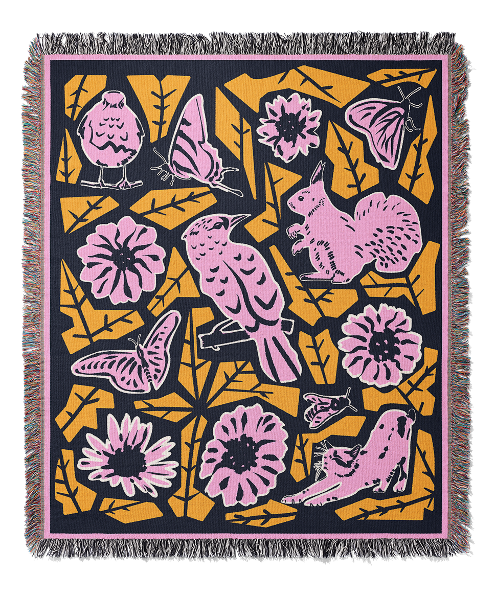 Beautiful World | Woven Blanket | Gardening Collection
