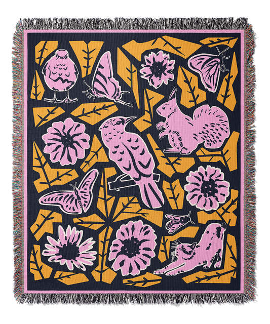 Beautiful World | Woven Blanket | Gardening Collection