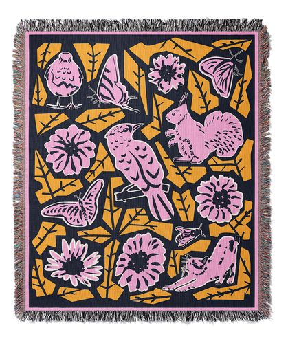 Beautiful World | Woven Blanket | Gardening Collection