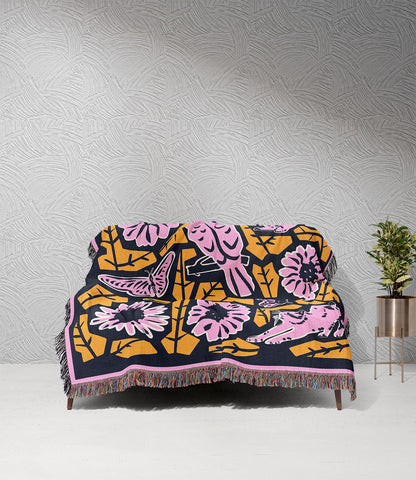 Beautiful World | Woven Blanket | Gardening Collection
