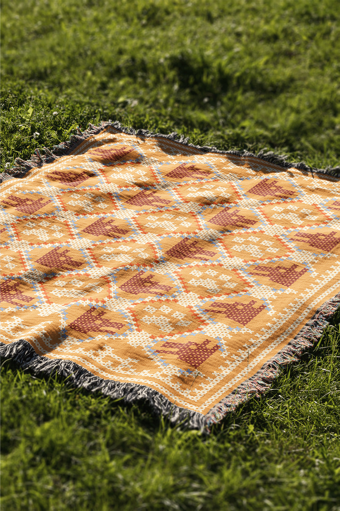 Dogs and Paws |  Woven Blanket | Pet Collection