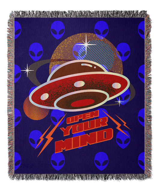 Open Your Mind | Woven Blanket | UFO Collection